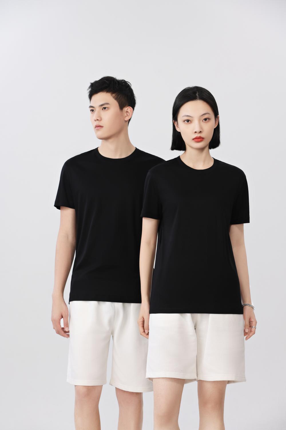 50支高端液氨棉纯棉夏季圆领短袖T恤 YS-2366(图6) 13404967829904888.jpeg