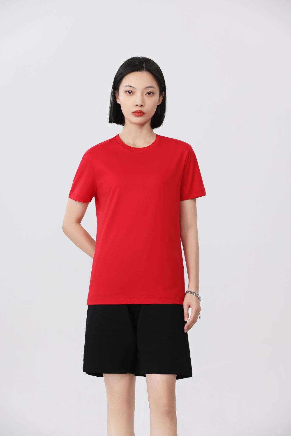 50支高端液氨棉纯棉夏季圆领短袖T恤 YS-2366(图8) 13404967834110321.jpeg