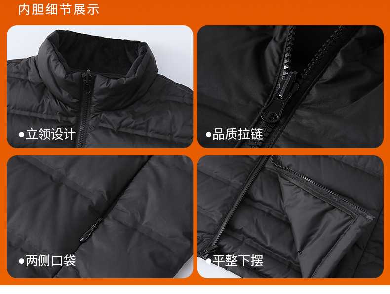 全热封压胶纯色90白鸭绒羽绒内胆三合一冲锋衣CF-GT3-29888(图9) 详情 (9).jpeg