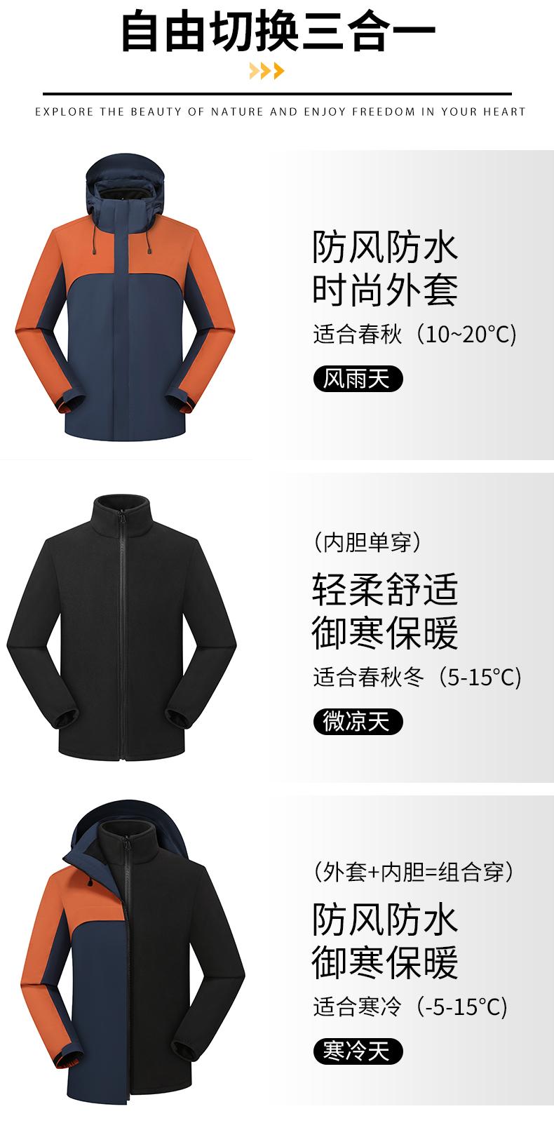 户外摇粒绒内胆三合一冲锋衣两件套CF-GT3-29555(图4) 详情 (4).jpeg