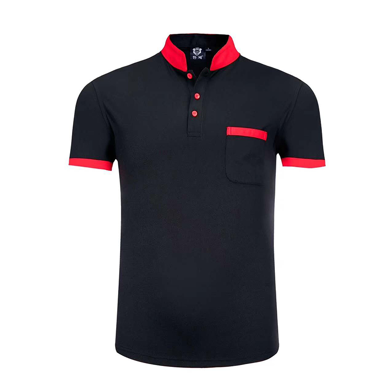 夏季简约时尚立领餐饮工作服XY-2816
