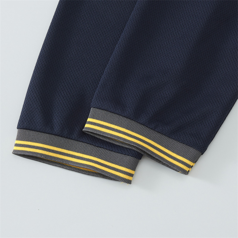 鸟眼网布透气反光衣长袖间色翻领POLO衫工作服CF4004(图10)