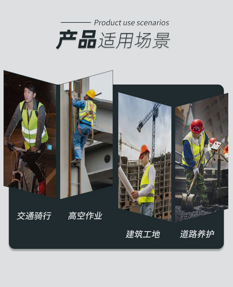 户外安全防护反光衣交通环卫可调节款马甲CF-003-11(图5)